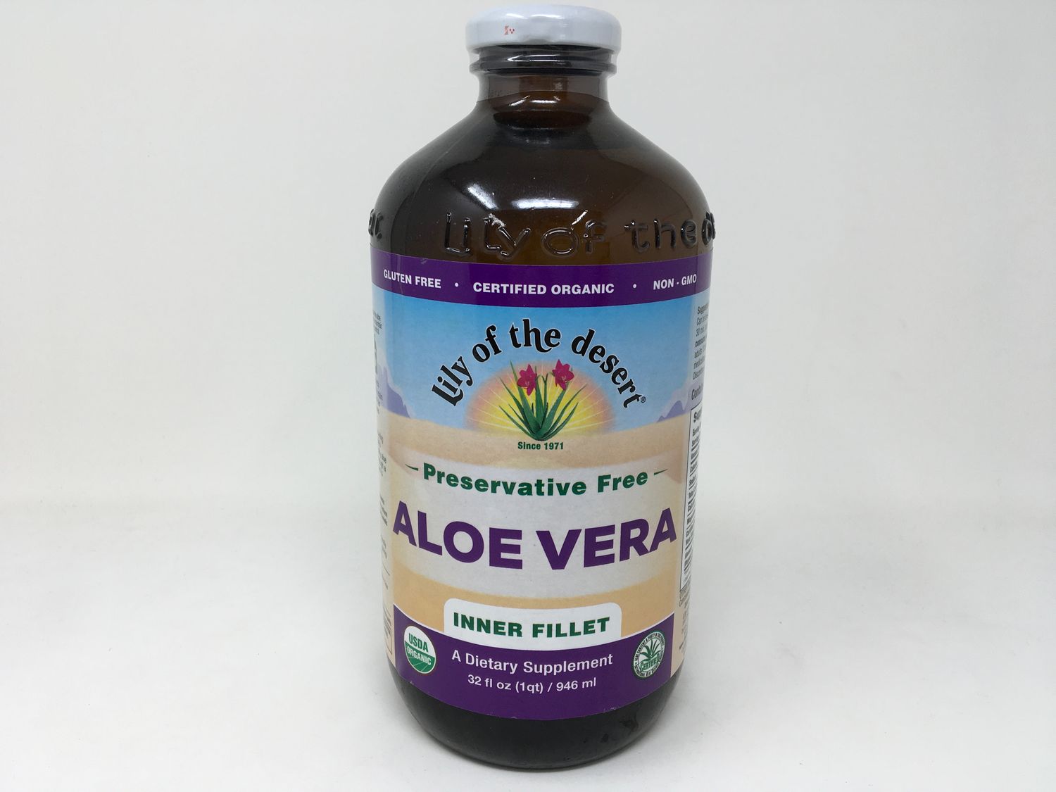 Aloe Vera Juice Preservative Free 32oz (Lily of the desert)
