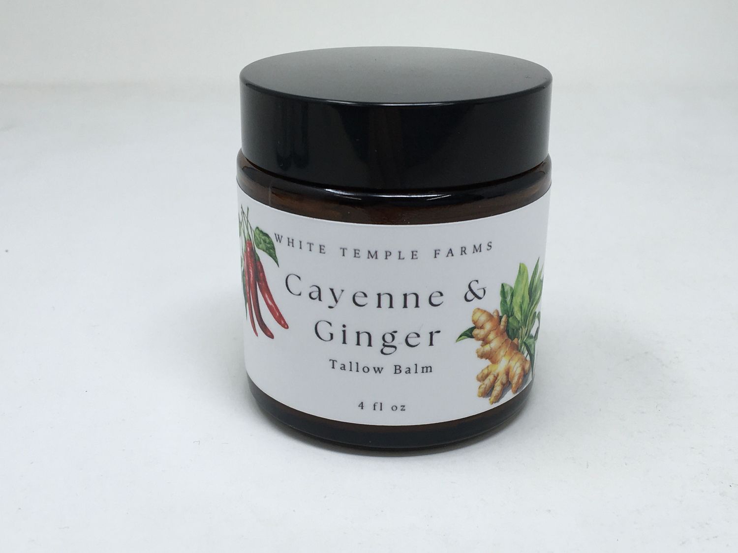 Cayenne &amp; Ginger Tallow 4oz (White Temple Farms)
