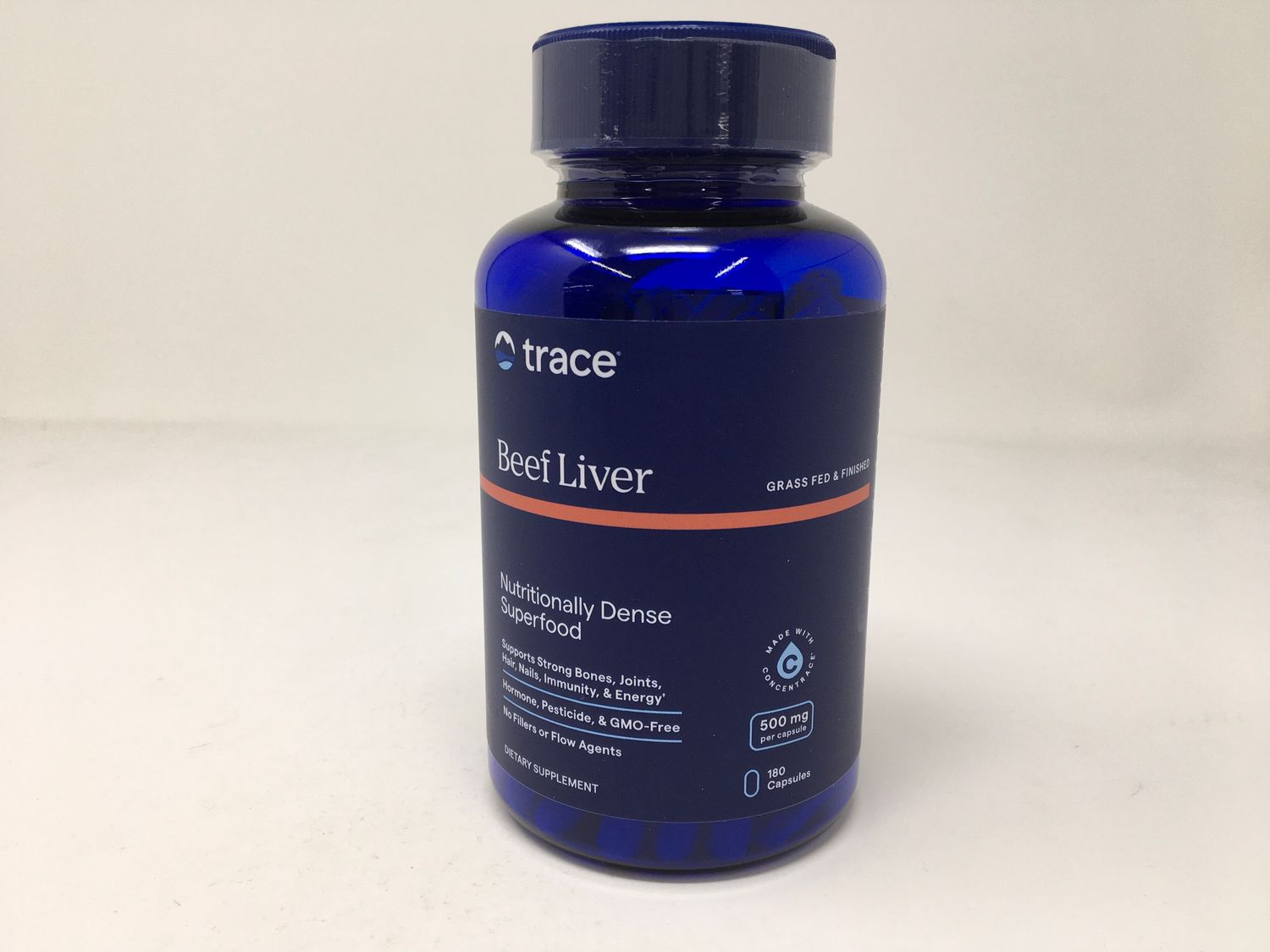 Beef Liver 500mg/180caps (Trace Minerals)