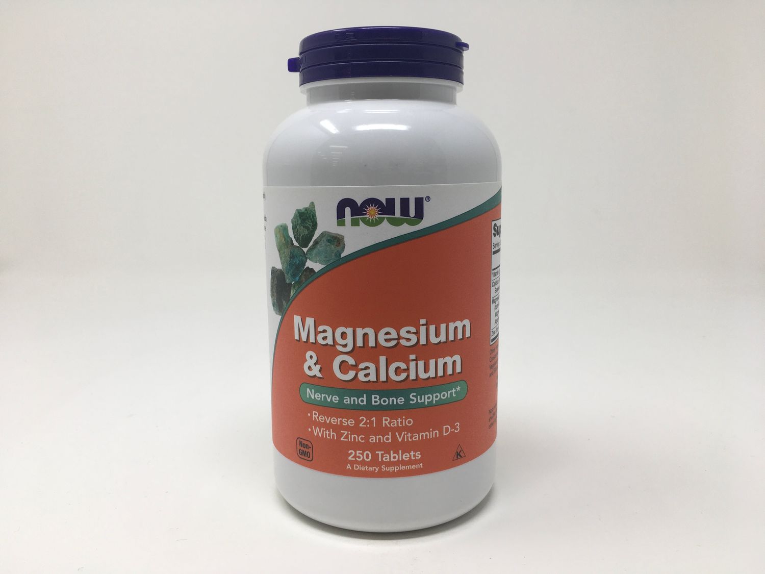 Magnesium &amp; Calcium  reverse 2:1 ratio W/ Zinc &amp; Vitamin D3 250 Tablets(1278)