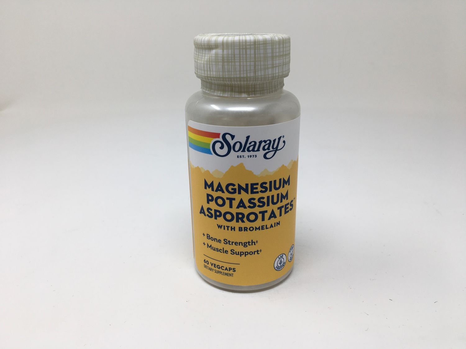 Magnesium Potassium Asporotates w/Bromelain  60vcaps (Solaray)