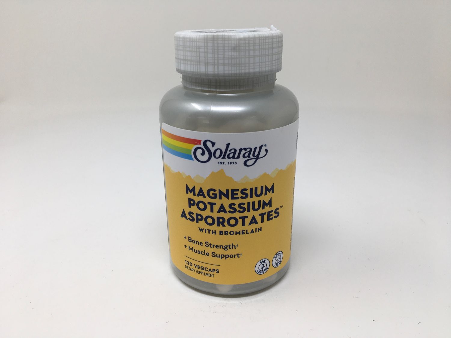 Magnesium Potassium Asporotates w/Bromelain  120vcap  (Solaray)