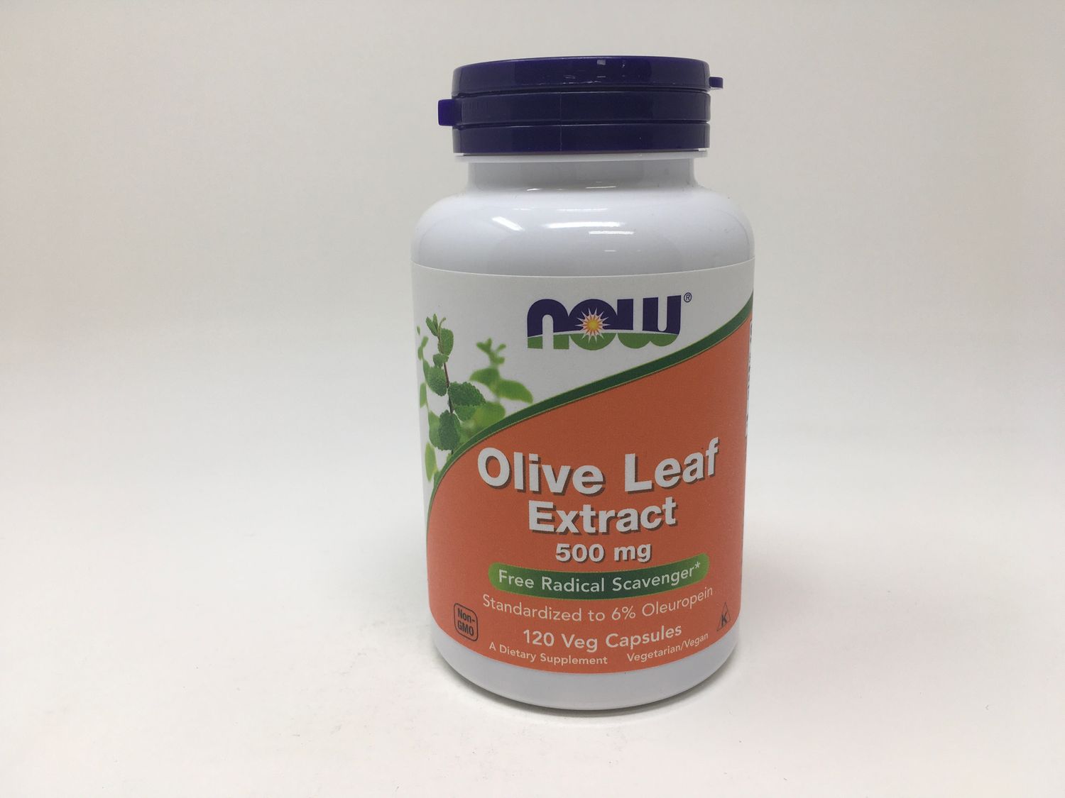 Olive Leaf Extract (Now) 120vcap 6% 500 mg 4722
