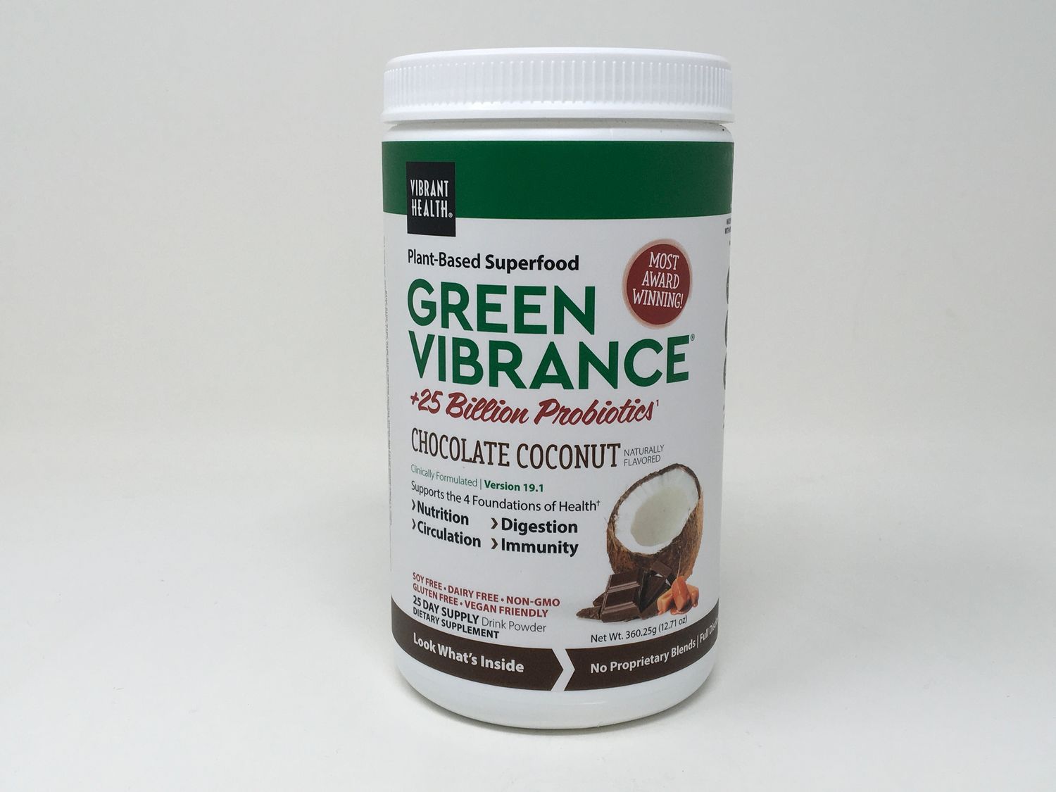 Green Vibrance  (Vibrant Health) 12.35 oz Chocolate Coconut