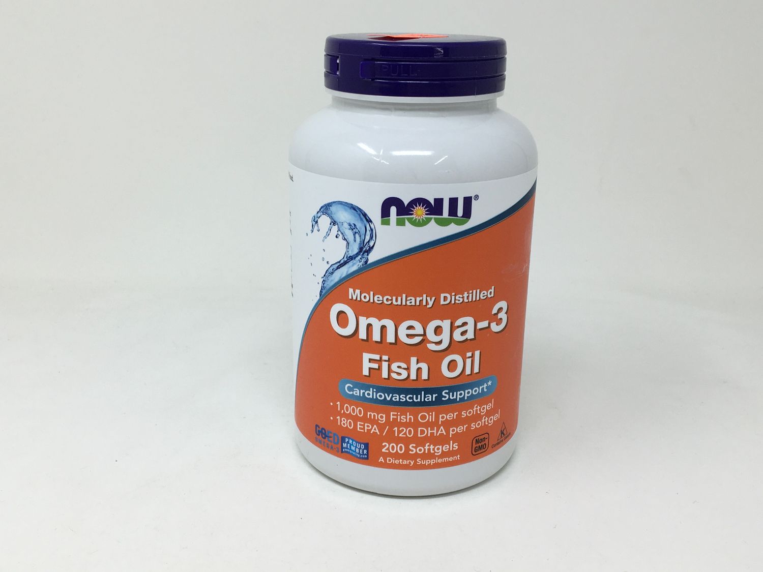 Molecularly Distilled Omega-3 Fish Oil 200sg (Now 1652)
