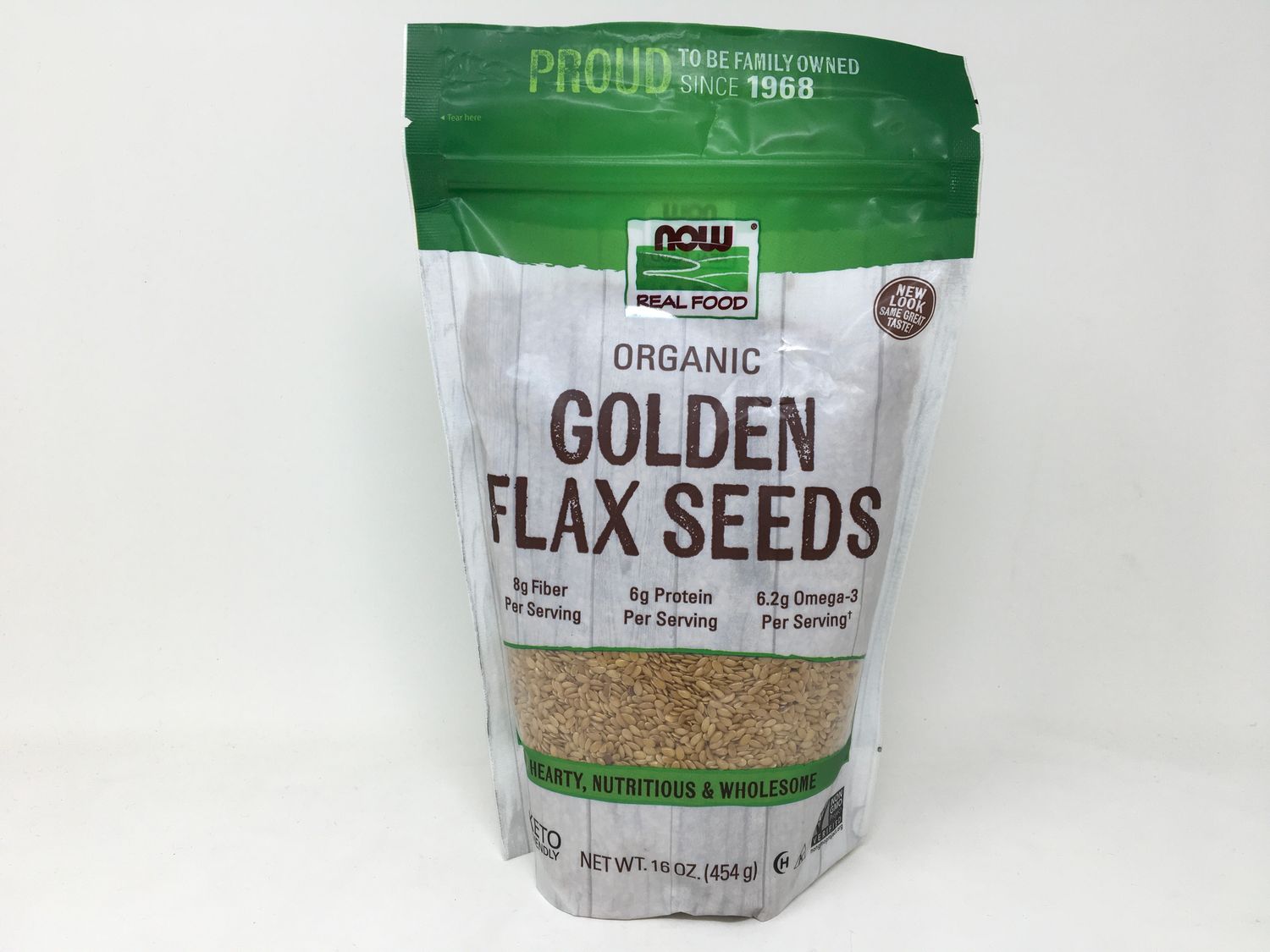 Organic Golden Flax Seeds 16oz(Now 6268)