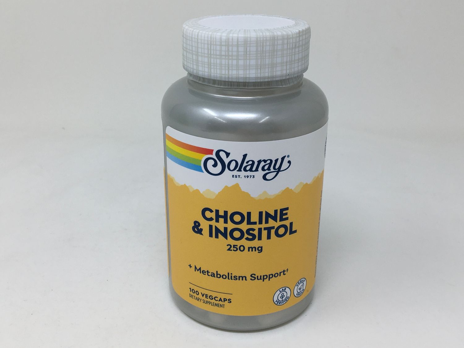 Choline &amp; Inositol 250mcg 100 caps (Solaray)