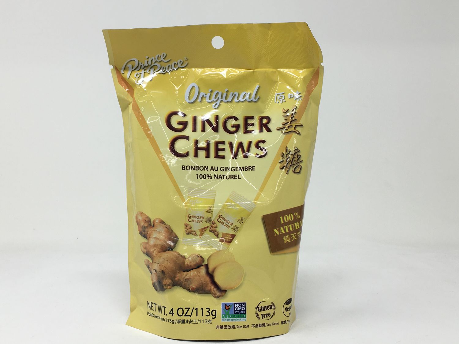 Ginger Chews/Original 4oz(Prince Of Peace)