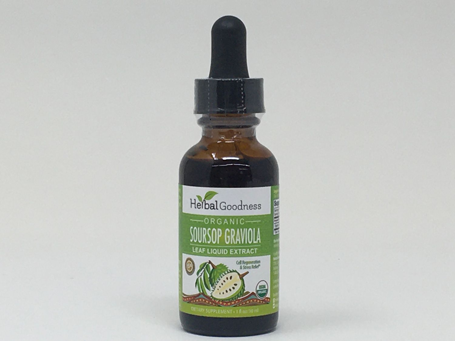 Graviola Soursop Leaf Extract 1oz  15X (HerbalGoodness)