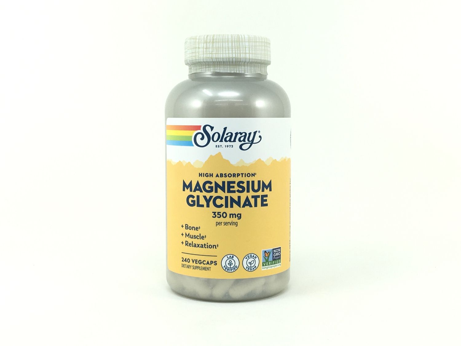 Magnesium Glycinate 350mg /240cap(Solaray)