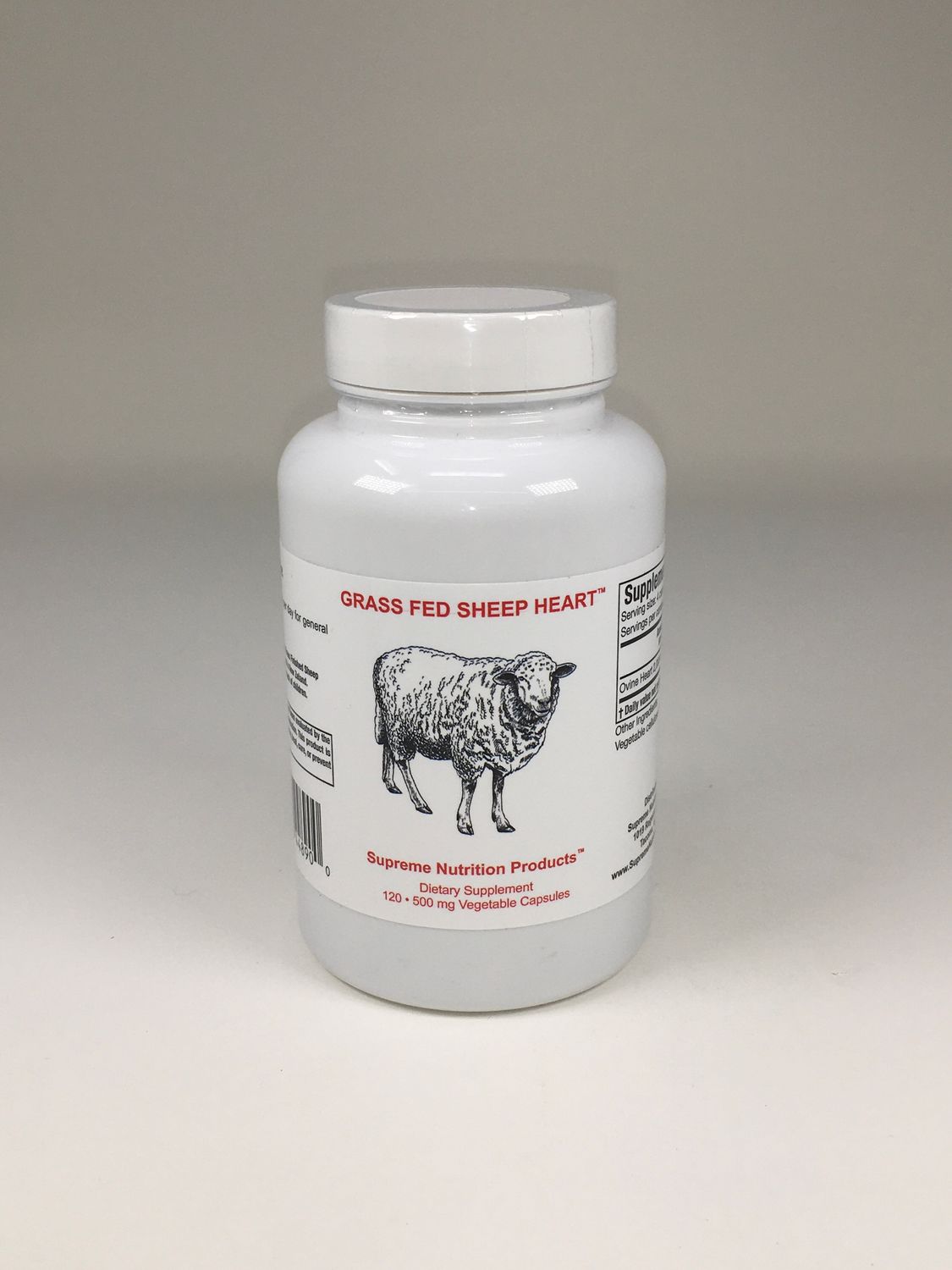 Grass Fed Sheep Heart 120caps (SupremeNutrition)