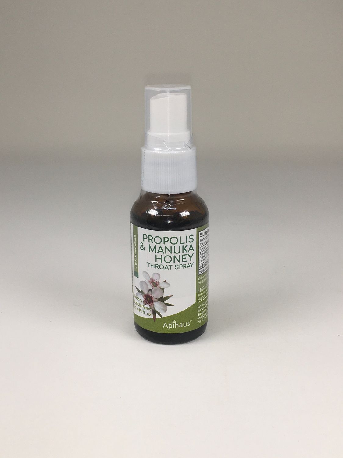 Propolis and Manuka Throat Spray 1 oz. (Apihaus)