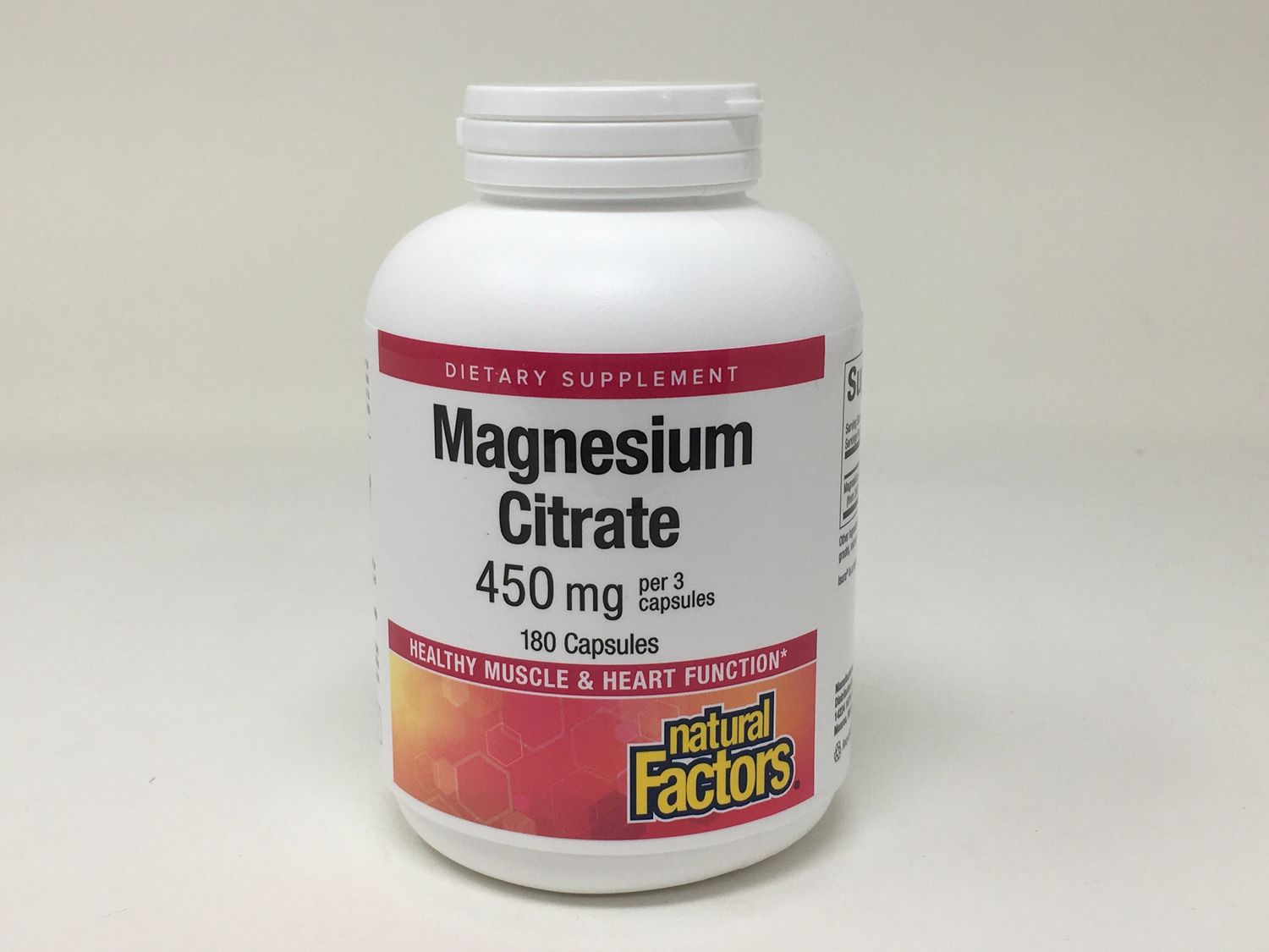 Magnesium Citrate 180 caps (Natural Factors)