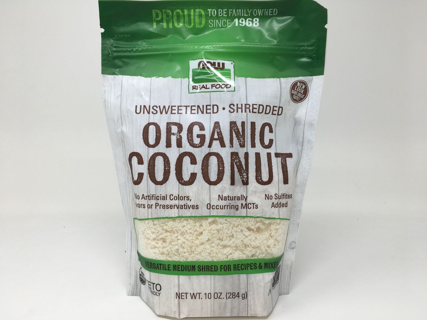 Unsweetened Coconut Shredded Organic 10oz(NOW)