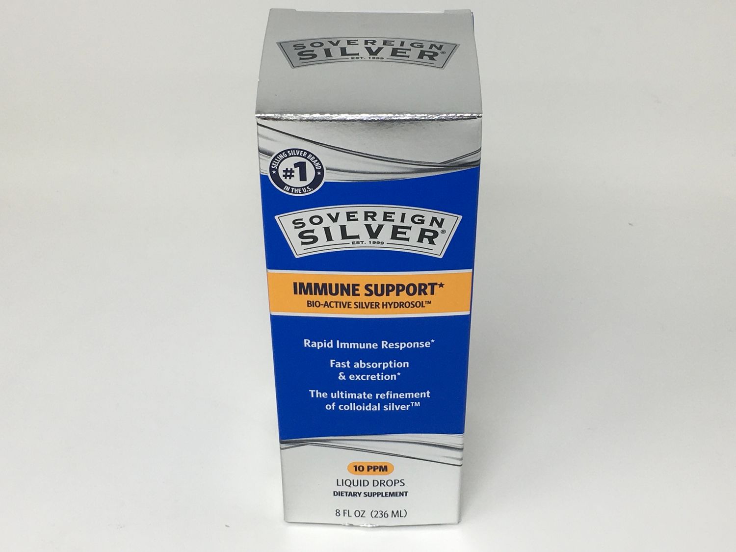Bio Active Sovereign Silver 8oz Dropper Top (Soverign Silver)