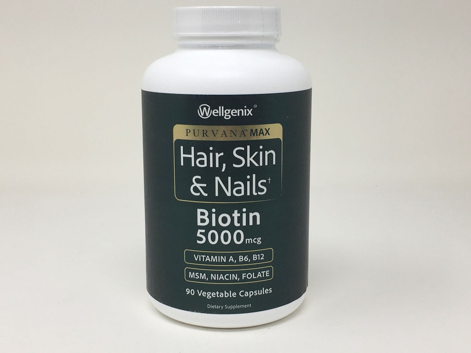 Hair Skin Nails /Biotin 5000mg 90cap(Purvana)