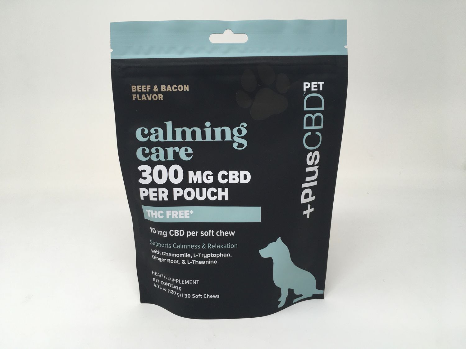 Calming Care Soft Chews 10mg CBD 30ct Beef &amp; Bacon(+PlusCBDPet)