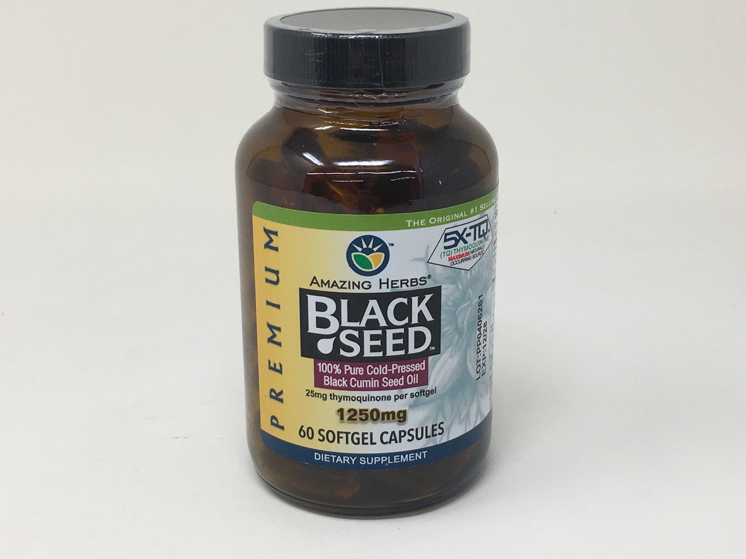 Black Seed Oil 60sg 1250mg( AmazingHerbs)