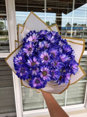 Tie Dye daisy Purple