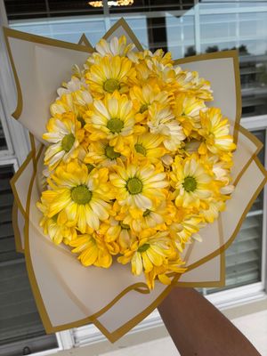 Yellow Tie Dye Daisy