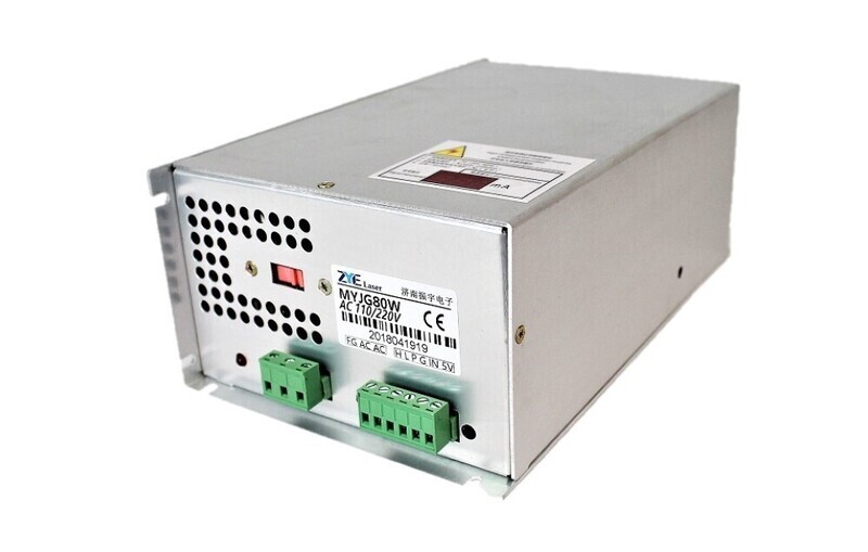 Laser Power Supply 80W 120/220VAC (Chrome with diagnostics display)