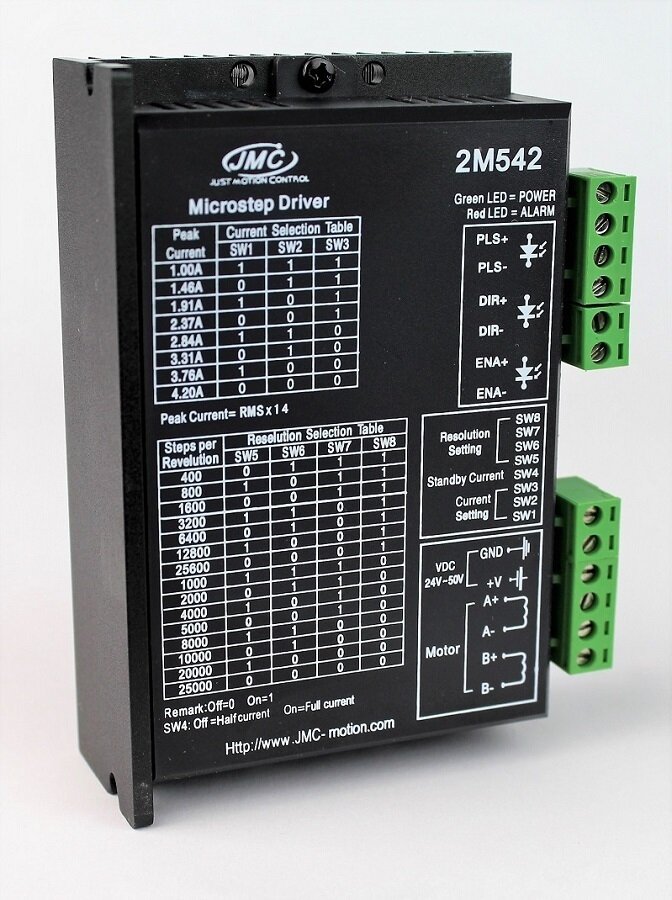 SMD-DM442 Bipolar Microstep Stepper Motor Driver – 20–40VDC SMD-DM442 Bipolar Microstep Stepper Motor Driver – 20–40VDC