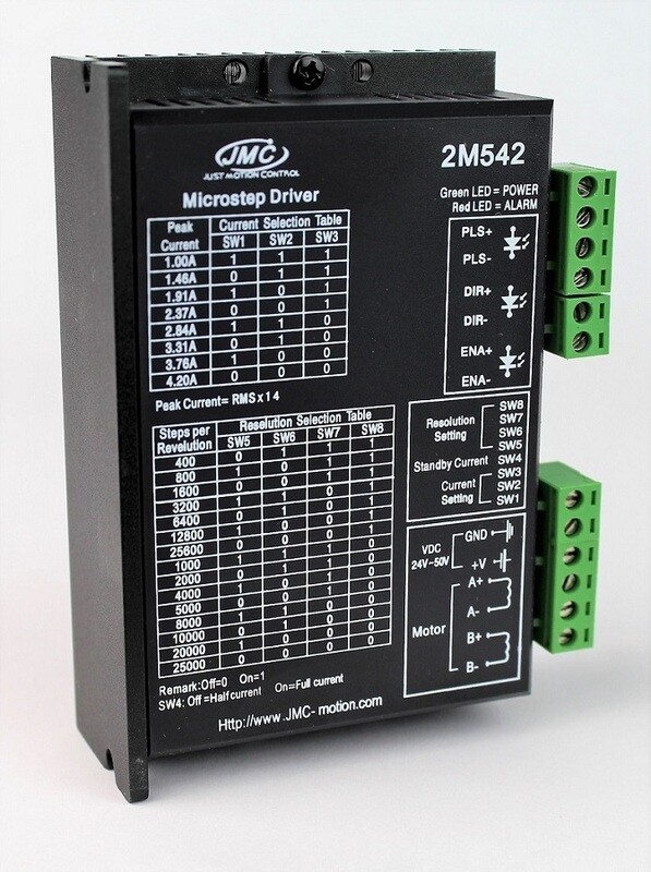 SMD-DM442 Bipolar Microstep Stepper Motor Driver – 20–40VDC SMD-DM442 Bipolar Microstep Stepper Motor Driver – 20–40VDC