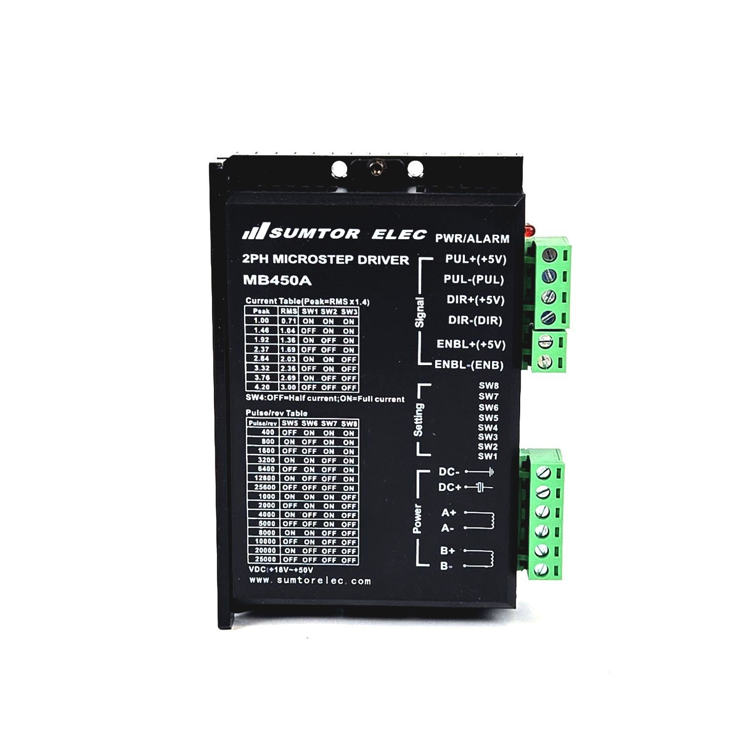 SMD-MB450A Bipolar Microstep Stepper Motor Driver – 18–50VDC