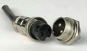 CIC-2 2-Pin Aviation Connector Set – Male & Female CIC-2 2-Pin Aviation Connector Set – Male & Female