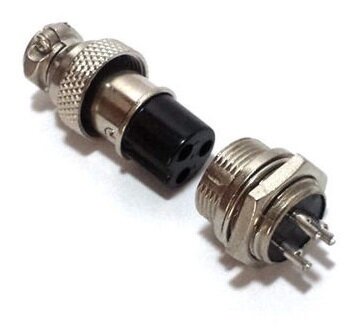 CIC-3 3-Pin Aviation Connector Set – Male & Female CIC-3 3-Pin Aviation Connector Set – Male & Female