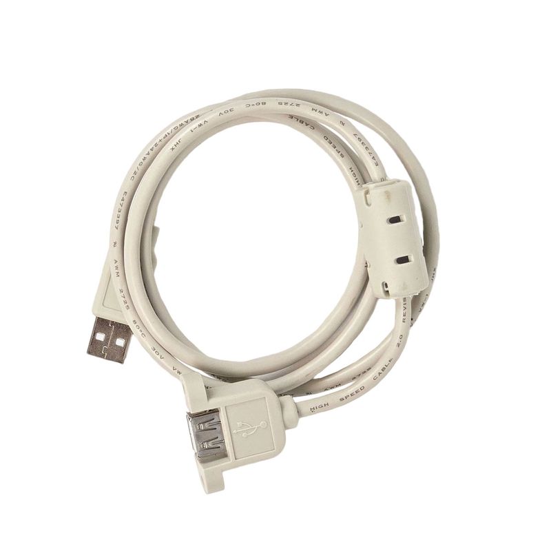 USB-A to USB-A Panel Mount Cable (3ft, USB 2.0) – Secure Connectivity for Laser Machines