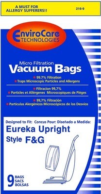 *Bags* Eureka Uprights Type F&G Paper (9 Pack)