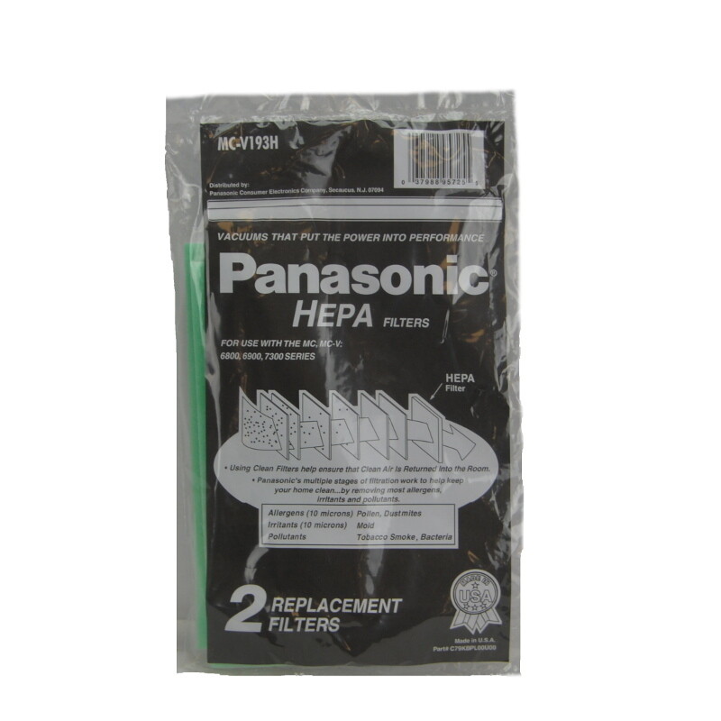 *Filter* Panasonic Upright HEPA Filters (2 pack)