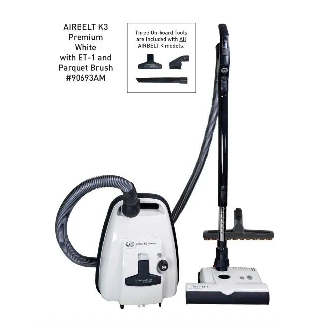 SEBO K3 Canister Vacuum - White