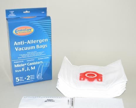 Bags FJM Miele Generic Style 5 Pack With 2 Filters