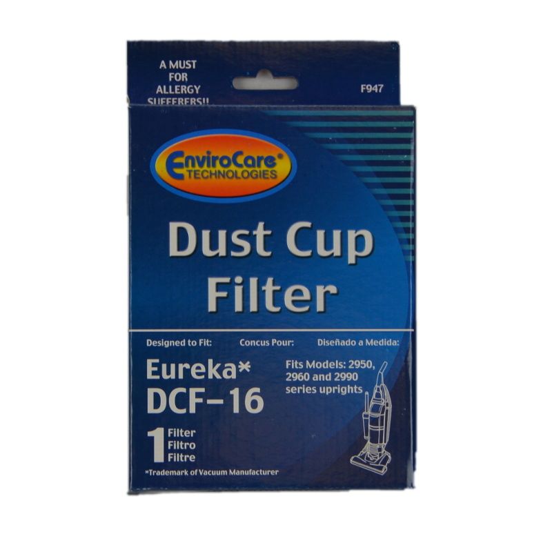 Eureka Upright Filter Type DCF-16 Do Not Reorder