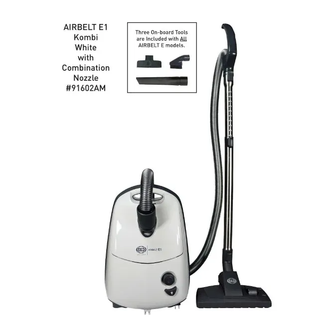 SEBO AIRBELT E1 Canister Vacuum - White