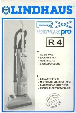 Lindhaus Upright Type R4 Service Pack (10 bags, 2 filters)