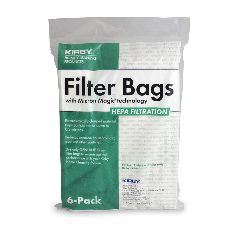 Kirby Type F HEPA Allergen Bags (6 pack)