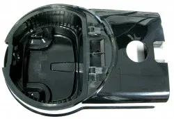 SEBO Top Casing, for D4 (black), with filter bag spring (8140ER), cover axle set (6750ER), and cover hinges with axles (8052ER)