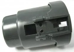 SEBO Fitting Neck, for telescopic tube (6237ER), on D1, E1, E2, K2, C1.1, and C2.1 (gray black)