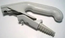 SEBO Handle Grip, with cover, grommet, and screw, for 370 series (light gray)