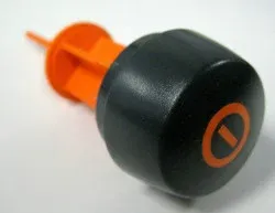 SEBO On/Off Knob, for K2 Turbo and K3 Volcano (gray black/orange)