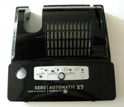 SEBO Power Head Cover, without exhaust filter cover, for X7 (black)