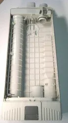 SEBO Dust Bag Housing with bumper, complete, for G1/G2 and X1/X2 (but X1/X2 must include 5805SE, Front Cover), light gray/dark gray