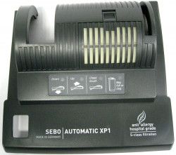 SEBO Power Head Cover, for white X1 (gray black).