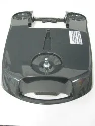 SEBO Middle Casing, including Cover Latch Spring (7045ER) and Bolt (8053ER), for E series (gray black)