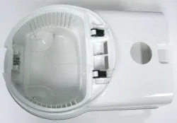 SEBO Top Casing, for D1 and D4 (white), with filter bag spring (8140ER), cover axle set (6750ER), and cover hinges with axles (8052ER)