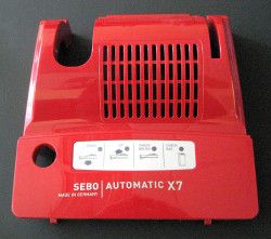 SEBO Power Head Cover, without exhaust filter cover, for X7 (red)