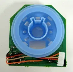 SEBO Power Display (8038ER1), PCB with Lights (8108ER), and Retaining Ring (8058ER), for D4